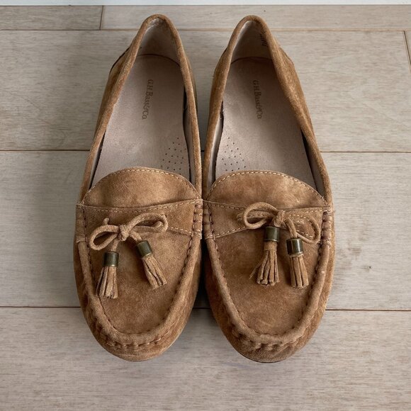 Women's Tan Suede Loafers G.H. Bass & Co. - Picture 1 of 4